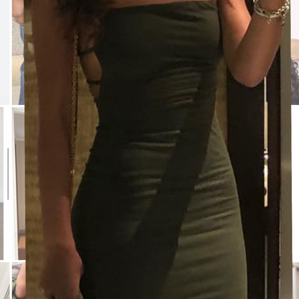 Oh Polly Body-con midi dress with strappy back